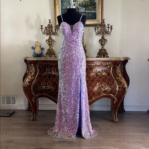Women,formal all over sequins prom special Occasion Evening dress